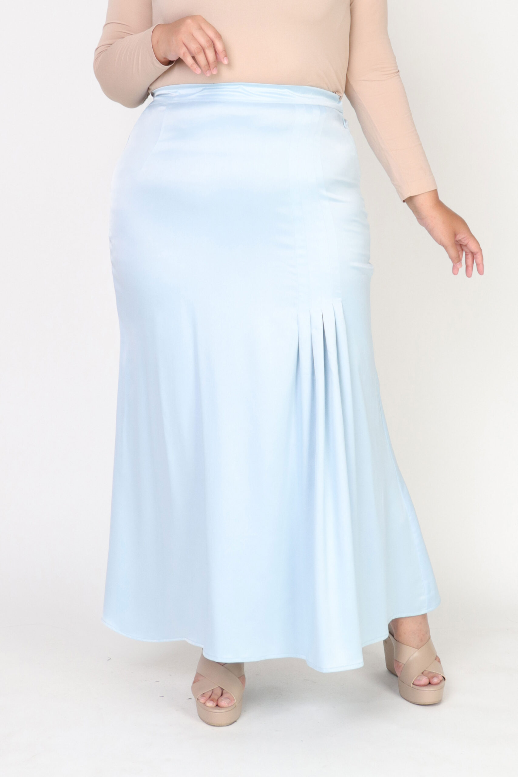 Jasmina - Nona Manis Plus Skirt Baby Blue