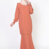 Dahlia Kurung Burnt Orange