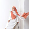 Venice Printed Shawl Orange - Image 5