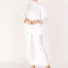 Dewi Plain Batwing Blouse White - Image 2