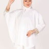 Dewi Plain Batwing Blouse White