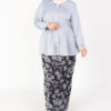 Bingka Plus Kebaya Top Grey - Image 2