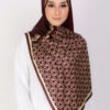 Zahra Printed Shawl Brown - Image 3
