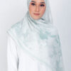 Qaesah Printed Shawl Mint Green