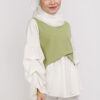 Nova Knit Blouse White Green - Image 2