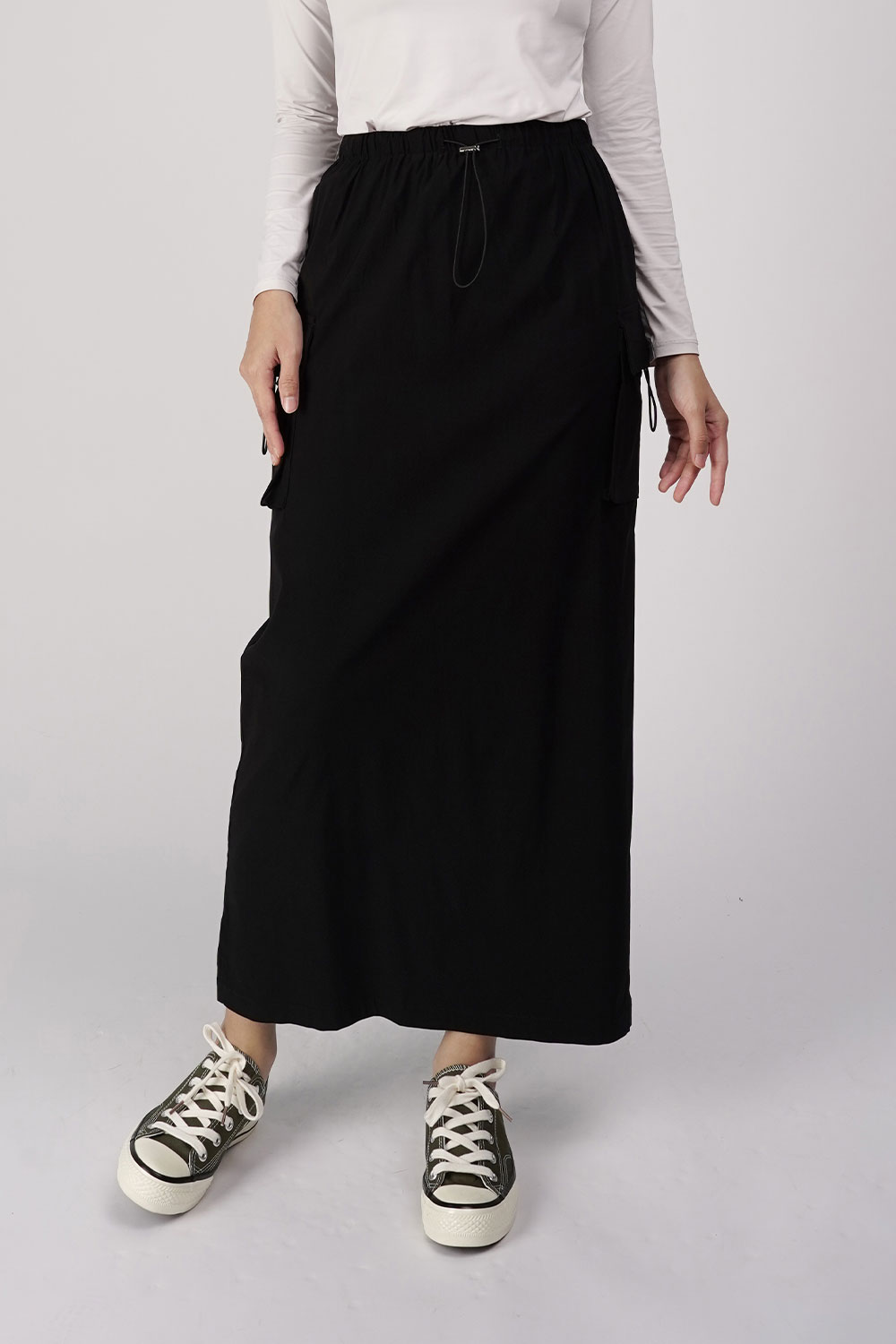 Audrey Cargo Skirt Black - Jasmina
