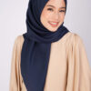Amaya Texture Chiffon Square Navy Blue - Image 2