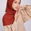 Nur Basic Chiffon Square Burnt Orange - Image 2