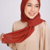 Nur Basic Chiffon Square Burnt Orange