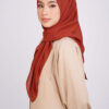 Nur Basic Chiffon Square Burnt Orange - Image 3