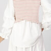 Yuqi Stripe Knit Blouse Pink - Image 3