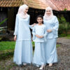 Azalea Kurung Dusty Blue (XS - 5XL)