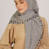 Indira Chiffon Printed Square Navy - Image 3