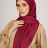 Jasmina Basic Square Plain Maroon - Image 3