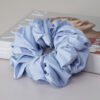 Plain Scrunchies Chiffon Aqua - Image 2