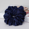 Plain Scrunchies Chiffon Dark Blue - Image 2