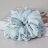 Plain Scrunchies Chiffon Turquoise - Image 2