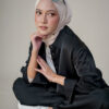 Eloise Satin Blouse Black - Image 4