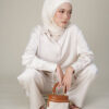 Eloise Satin Blouse Beige - Image 6