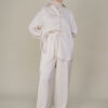 Eloise Satin Blouse Beige - Image 4