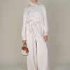 Eloise Satin Blouse Beige - Image 2