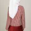 Anita Checkered Tweed Crop Top Red - Image 4