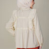 Laura Ruffle Blouse Cream - Image 3