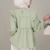 Laura Ruffle Blouse Soft Green - Image 2