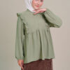 Nadia Ruffle Blouse Green