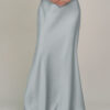 Marina Satin Skirt Light Blue
