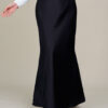 Marina Satin Skirt Black