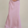 Marina Satin Skirt Dusty Pink - Image 4