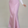 Marina Satin Skirt Dusty Pink
