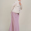 Marina Satin Skirt Dusty Pink - Image 2