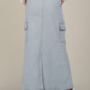 Tyler Denim Jeans Skirt Light Blue - Image 3