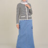 Anne Stripe Top Black - Image 2
