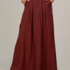 Bambi A-Line Skirt Brick Red