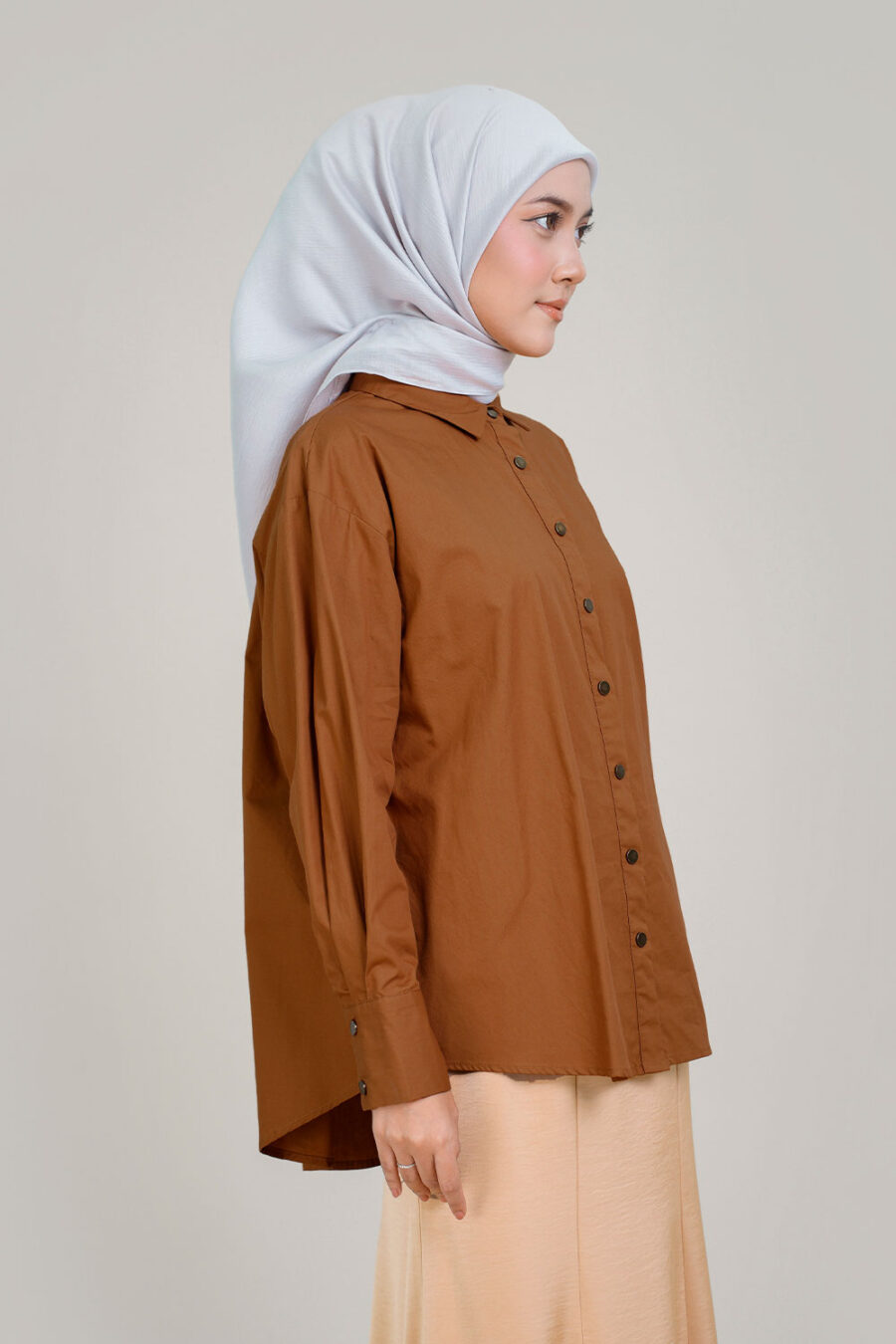 Zane Blouse Coffee - Image 3