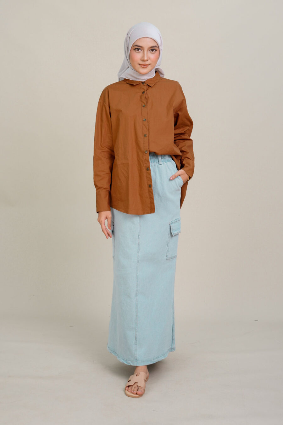 Zane Blouse Coffee - Image 2