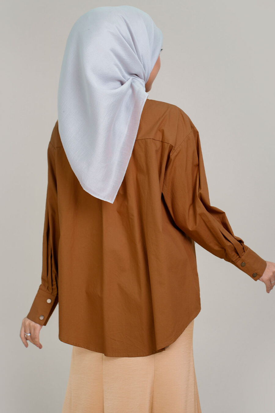 Zane Blouse Coffee - Image 4