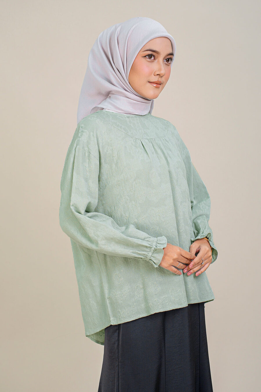 Cynthia Blouse Sea Green - Image 5