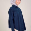 Plein Oversized Top Navy - Image 4