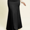 Grace Satin Mermaid Skirt Black - Image 2