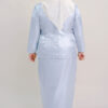 Kalea Plus Size Shimmer Kurung in Blue - Image 5