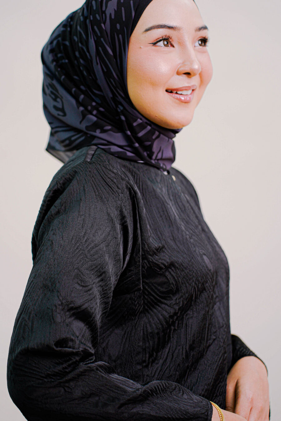 Ayla Duchess Kurung in Black - Image 3