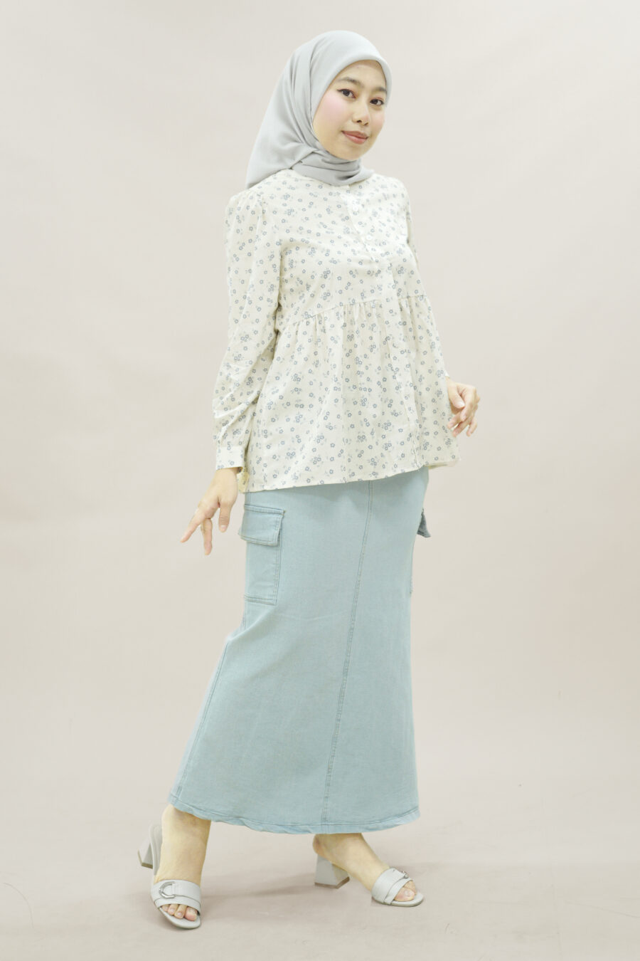 Marissa Printed Blouse Off White - Image 3