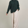 Luna Corduroy Blouse Green - Image 2
