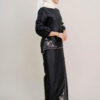 Evelyn Kurung with Embroidery in Black - Image 3