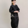 Evelyn Kids Kurung with Embroidery in Black - Image 2