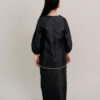 Evelyn Kids Kurung with Embroidery in Black - Image 5
